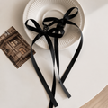 Elegant Long Ribbon Bow Claw Hair Clip