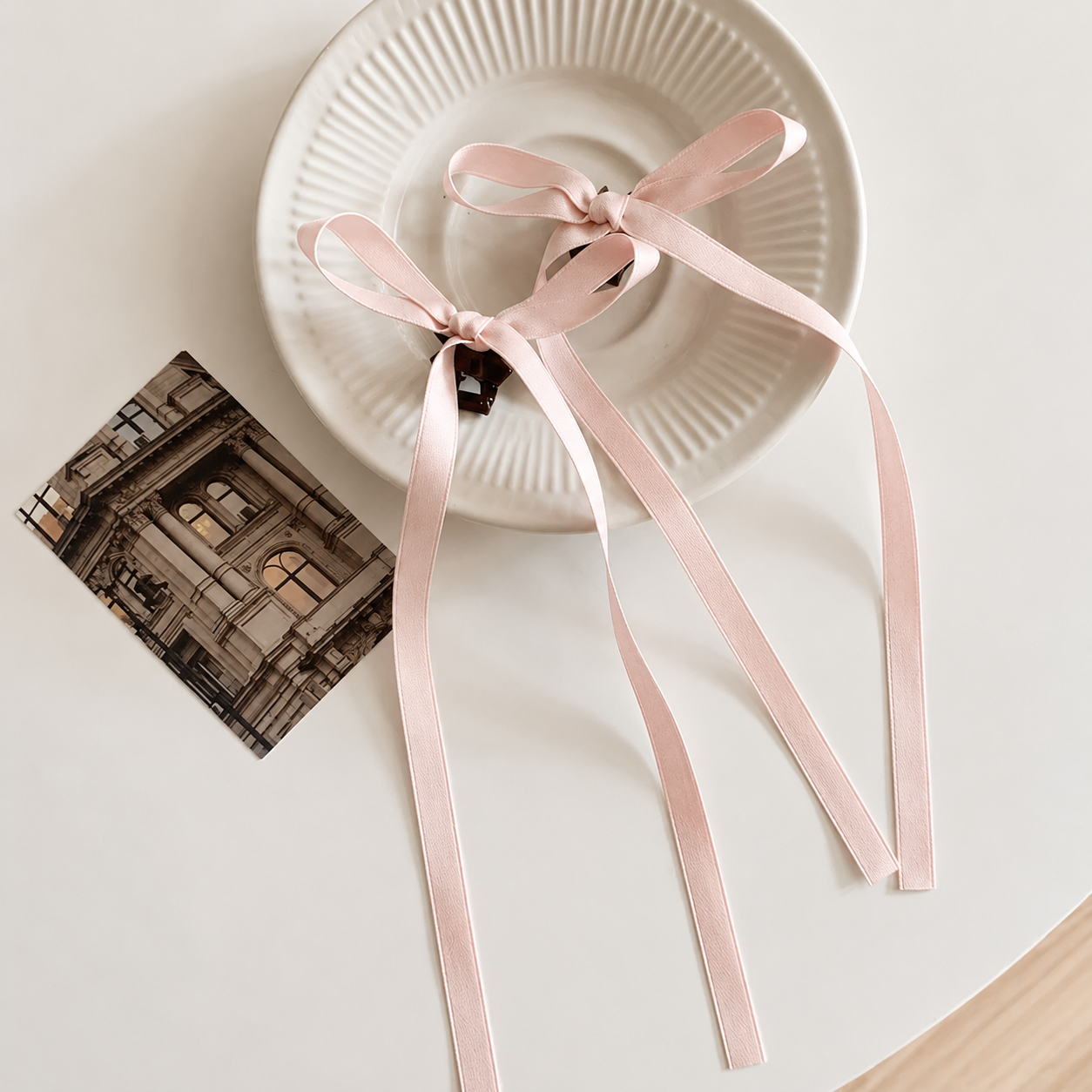 Elegant Long Ribbon Bow Claw Hair Clip