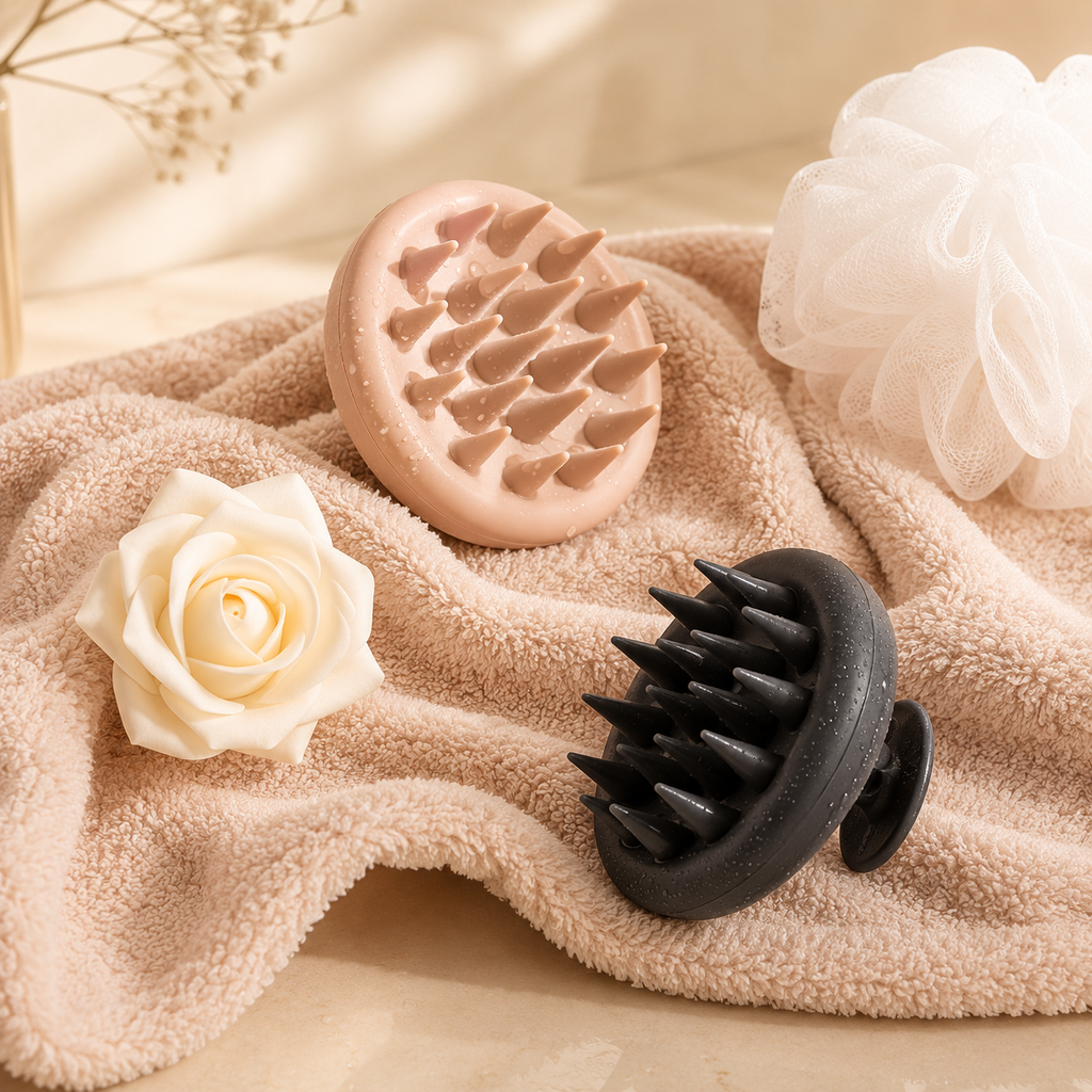 Soft Silicone Shampoo Brush for Healthier Hair and Scalp
