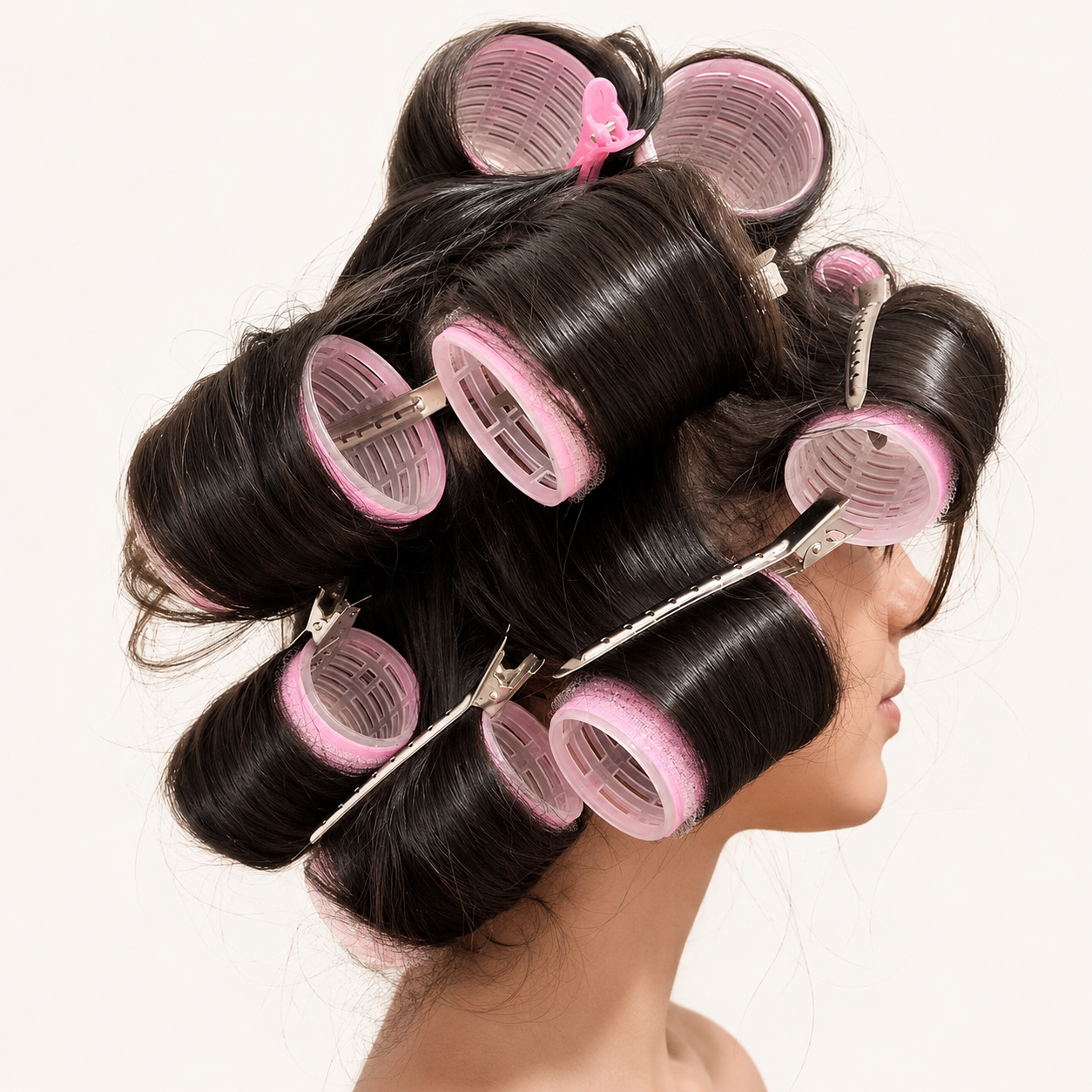 Pinza de rodillo para levantar y dar volumen a las raíces del cabello