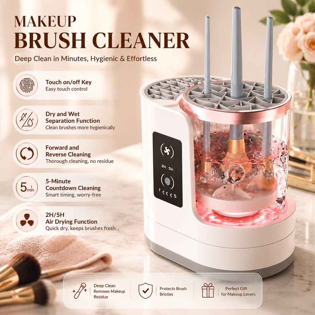 Clean Makeup Brushes in Minutes with This Electric Cleaner