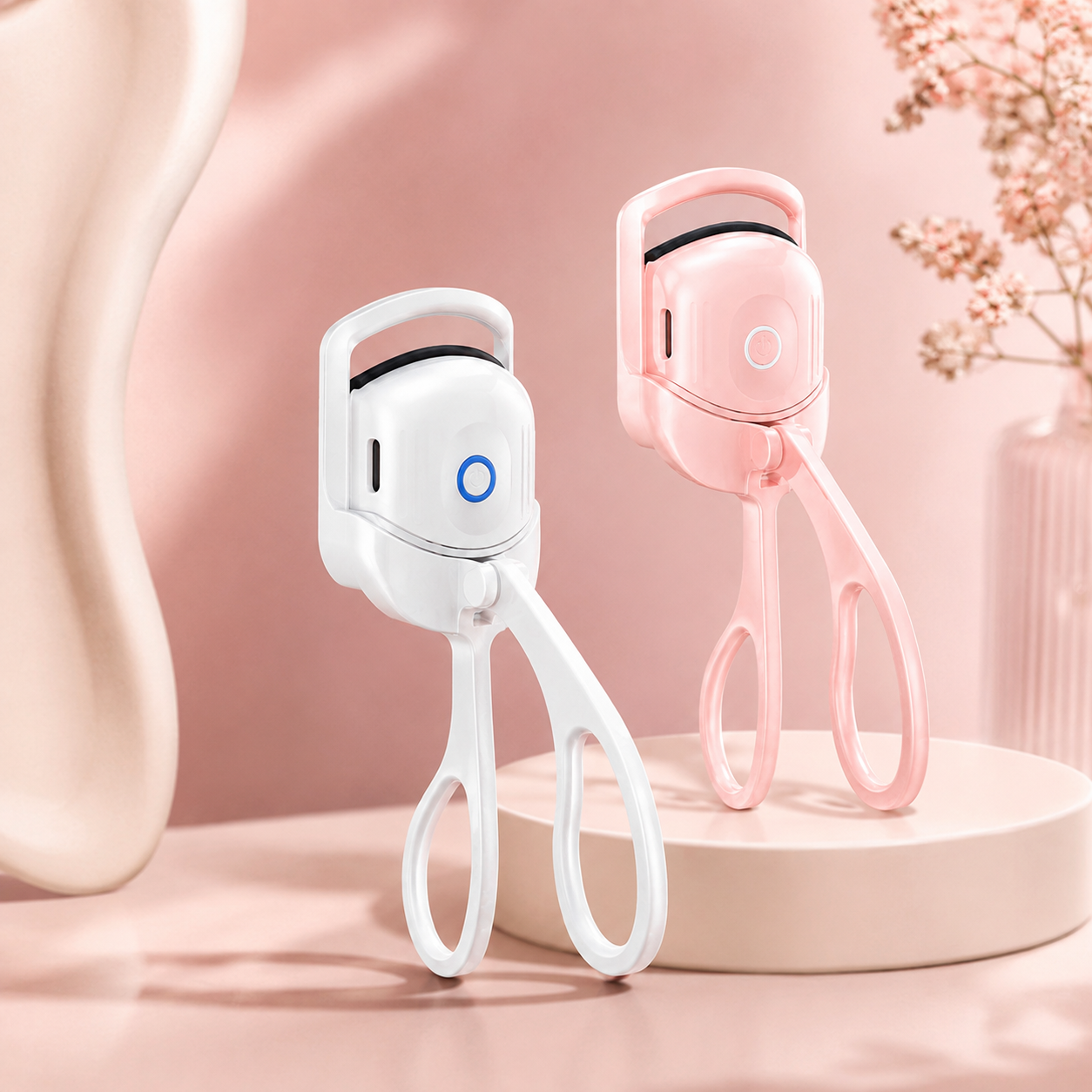 Mini Rechargeable Heated Eyelash Curler for Effortless Lash Lift